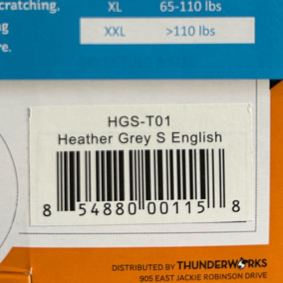 Thundershirt Solid Gray Dog Anxiety Jacket - Picture 4 of 6